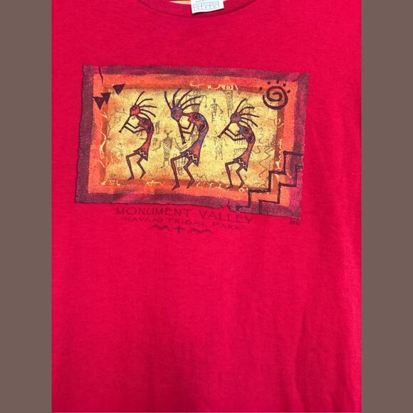 Delta Pro Weight T‑Shirt | Red Cotton | Size S | Vintage - Picture 4 of 5